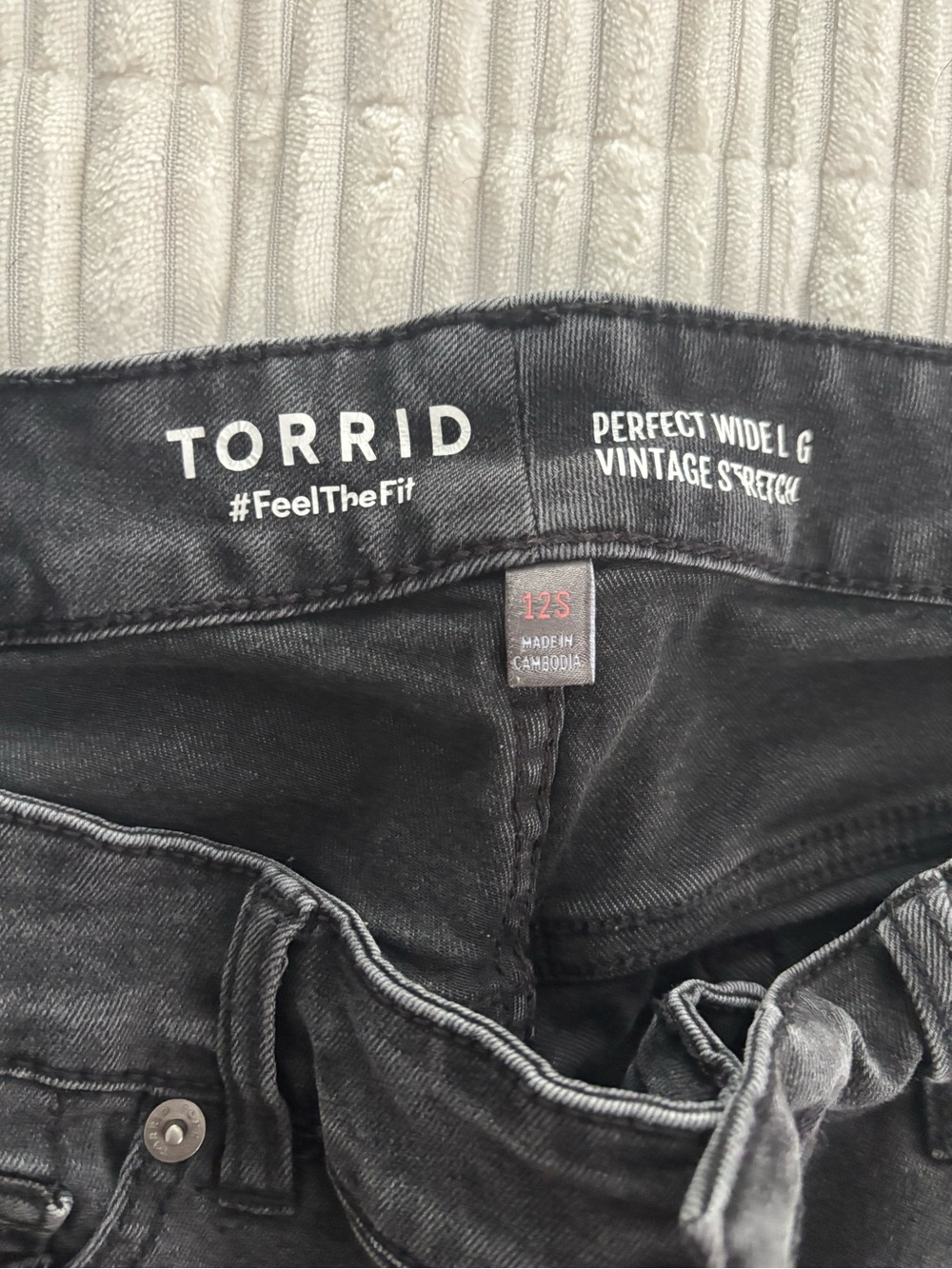 torrid Black Perfect Wide Leg Vintage Stretch Jeans